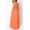 image:imageCHARTOU Woman Summer Spaghetti Straps Loose Maxi Long Holiday Beach Dress with PocketsOrange