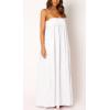 image:imageCHARTOU Woman Summer Spaghetti Straps Loose Maxi Long Holiday Beach Dress with PocketsWhite
