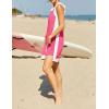 image:imageCHARTOU Women 2 Piece Color Block Short Sets Matching Sleeveless Pullover Tops Cute Dress Shorts OutfitsRose