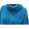 image:imageCHARTOU Women Chunky Turtleneck Waffle Knit Sweater Top Pullover Knitted Long Sleeve Jumper OversizedBlue