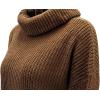 image:imageCHARTOU Women Chunky Turtleneck Waffle Knit Sweater Top Pullover Knitted Long Sleeve Jumper OversizedKhaki