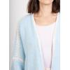 image:imageCHARTOU Women Oversized Color Block Open Front Cardigan Sweater Fall Winter Sweater TopsBlue