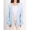 image:imageCHARTOU Women Oversized Color Block Open Front Cardigan Sweater Fall Winter Sweater TopsBlue