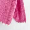 image:imageCHARTOU Women Oversized Color Block Open Front Cardigan Sweater Fall Winter Sweater TopsRose