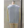 image:imageCHARTOU Y2k Cropped Sweater Vest Women Rib Knit Contrast Trim Sleeveless Pullover Crew Neck Loose Cute TopBlue