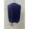 image:imageCHARTOU Y2k Cropped Sweater Vest Women Rib Knit Contrast Trim Sleeveless Pullover Crew Neck Loose Cute TopNavy