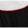 image:imageCHARTOU Y2k Cropped Sweater Vest Women Rib Knit Contrast Trim Sleeveless Pullover Crew Neck Loose Cute TopWhite