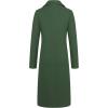 image:imageCHARTOU Womens Elegant Lapel Collar Single Breast Wool Blend Overcoat OutwearGreen