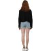 image:imageCHARTOU Womens Waffle Knit Shirt Button Down Long Sleeve Cropped Overshirt Jacket ShacketBlack