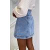 image:imageCHARTOU Womens Cute High Waist Slim Fit Denim Jean ALine Short SkirtBlue