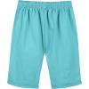 image:imageCHARTOU Womens Casual Elastic Waist KneeLength Curling Bermuda Shorts XXLarger Blue
