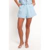 image:imageCHARTOU Women Summer Hollow Out Two Pieces Short Set Tie Front Top Ric Rac Shorts Lounge SetBlue