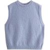 image:imageCHARTOU Women Sleeveless Open Back Sweater Vest Knit Top Crop Summer Y2k Tie Knitted Sweater TankBlue