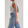 image:imageCHARTOU Women Sleeveless Open Back Sweater Vest Knit Top Crop Summer Y2k Tie Knitted Sweater TankGrey