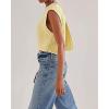 image:imageCHARTOU Women Sleeveless Open Back Sweater Vest Knit Top Crop Summer Y2k Tie Knitted Sweater TankYellow
