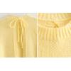 image:imageCHARTOU Women Sleeveless Open Back Sweater Vest Knit Top Crop Summer Y2k Tie Knitted Sweater TankYellow