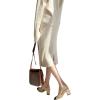 image:imageCHARTOU Womens Elegant 2 Pieces Sweater Outfits Open Front Cardigan and Bodycon Skirt SetsApricot