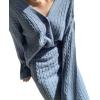 image:imageCHARTOU Womens Elegant 2 Pieces Sweater Outfits Open Front Cardigan and Bodycon Skirt SetsBlue