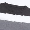 image:imageCHARTOU Womens Fall Fashion Color Block Side Slit Asymmetrical Striped Crewneck Pullover SweaterGrey