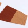 image:imageCHARTOU Womens Fall Fashion Color Block Side Slit Asymmetrical Striped Crewneck Pullover SweaterKhaki