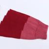 image:imageCHARTOU Womens Fall Fashion Color Block Side Slit Asymmetrical Striped Crewneck Pullover SweaterPink