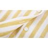 image:imageCHARTOU Womens Striped Shirt Dress Long Sleeve Casual Summer Dresses Button Down Belted Midi Dress with PocketsYellow