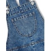 image:imageCHARTOU Women Bib Jeans Overall Sleeveless Denim Jumpsuit Adjustable Straps Y2k Patchwork Wide Leg Baggy PantsBlue