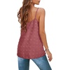 image:imageCHARTOU Womens Comfy Scoop Neck Swiss Dots Loose Fit Spaghetti Straps Cami Shirt Tank TopsPink