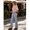 image:imageCHARTOU Women Summer Striped Tops Cute Ruffle Hem Short Sleeve Oversized T Shirt Casual Loose TeesRed