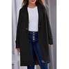 image:imageCHARTOU Womens Long Sweater Blazer Jacket Lightweight 1 Button Warm Knit Fall Winter CoatBlack