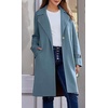 image:imageCHARTOU Womens Long Sweater Blazer Jacket Lightweight 1 Button Warm Knit Fall Winter CoatBlue