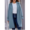 image:imageCHARTOU Womens Long Sweater Blazer Jacket Lightweight 1 Button Warm Knit Fall Winter CoatBlue