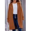 image:imageCHARTOU Womens Long Sweater Blazer Jacket Lightweight 1 Button Warm Knit Fall Winter CoatCoffee