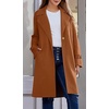 image:imageCHARTOU Womens Long Sweater Blazer Jacket Lightweight 1 Button Warm Knit Fall Winter CoatCoffee