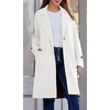 image:imageCHARTOU Womens Long Sweater Blazer Jacket Lightweight 1 Button Warm Knit Fall Winter CoatWhite
