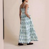 image:imageCHARTOU Women Floral Ruffle Tiered Y2k Maxi Dress Long Flowy Smocked Cute Party Dress with PocketsGreen