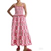 image:imageCHARTOU Women Floral Ruffle Tiered Y2k Maxi Dress Long Flowy Smocked Cute Party Dress with PocketsRose