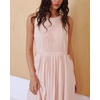 image:imageCHARTOU Summer Dresses for Women Sleeveless Pleated Midi Dress Tie Waist Casual Summer Sundress with PocketsPink