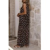 image:imageCHARTOU Women Polka Dot Long Flowy Dress Sleeveless Elegant Chiffon A Line Tunic Dress Beach CoverupsBlue