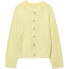 image:imageCHARTOU Oversized Chunky Cable Knit Sweater for Women Open Front Cardigan Trendy 2025 Fall Fashion OutfitsYellow