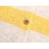 image:imageCHARTOU Women Cozy Color Block Striped Cardigan Sweater Button Up Lapel Collar Fall Sweater CoatYellow
