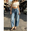 image:imageCHARTOU Women Floral Barrel Jeans Patchwork Boyfriend Baggy Wide Leg Denim Pants Y2k Patchwork Summer JeansBlue