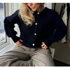 image:imageCHARTOU Women Fuzzy Wool Cardigan Sweater Fall Slouchy Balloon Long Sleeve Button Down Knit Sweater CoatBlack