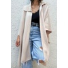 image:imageCHARTOU Women Lightweight Long Cardigan Sweater Oversized Lapel Collar Kimono Cardigan JacketApricot