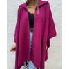image:imageCHARTOU Women Lightweight Long Cardigan Sweater Oversized Lapel Collar Kimono Cardigan JacketRose