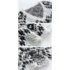 image:imageCHARTOU Womens Oversized V Neck Diamond Knitted Sweater Pullover KnitwearWhite