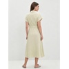 image:imageCHARTOU Women Button Down Linen Dress Summer Cap Sleeve Belted Flowy A Line Midi Long Shirt Dress with PocketsLight Khaki