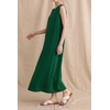 image:imageCHARTOU Summer Linen Maxi Dress Casual Shift Sleeveless Tank Sundress Beach Dresses with PocketsGreen