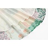 image:imageCHARTOU Women Boho Floral Printed Long Dress Summer Lantern Half Sleeve Beach Flowy Loose Swing Chiffon SundressDark Green