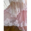 image:imageCHARTOU Women Ombre Tiered Lace Long Dress Spaghetti Strap Crisscross Backless Flowy Tulle Beach Party DressPink